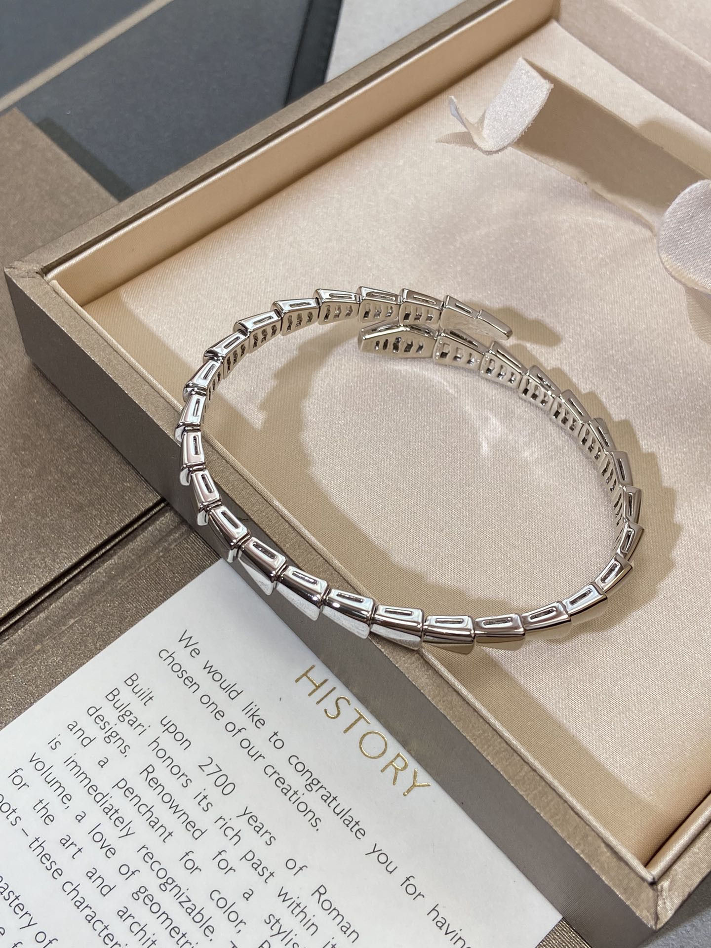 [Royal Jewelry]SERPENTI VIPER SILVER BRACELET
