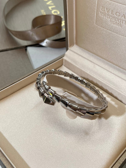 [Royal Jewelry]SERPENTI VIPER SILVER BRACELET