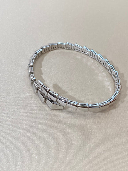 [Royal Jewelry]SERPENTI VIPER SILVER BRACELET