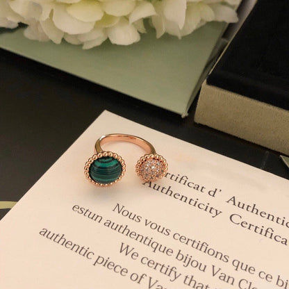 [Royal Jewelry]PERLEE COULEURS DIAMOND ROSE GOLD BETWEEN THE FINGER RING