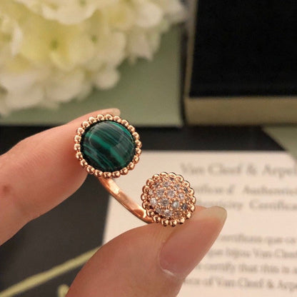 [Royal Jewelry]PERLEE COULEURS DIAMOND ROSE GOLD BETWEEN THE FINGER RING