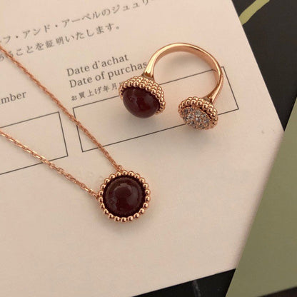 [Royal Jewelry]PERLEE COULEURS DIAMOND ROSE GOLD BETWEEN THE FINGER RING