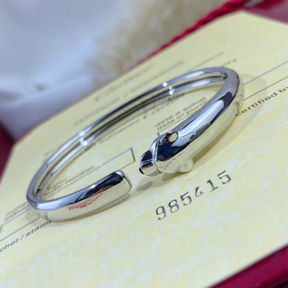 [Royal Jewelry]PANTHERE SILVER OPEN BRACELET