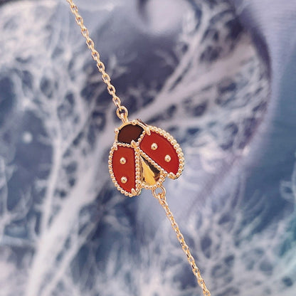 [Royal Jewelry]LUCKY SPRING 1 MOTIF PINK GOLD BRACELET