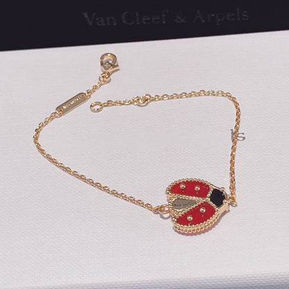 [Royal Jewelry]LUCKY SPRING 1 MOTIF PINK GOLD BRACELET