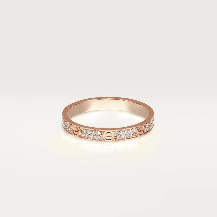 [Royal Jewelry]LOVE RING 2.65MM DIAMOND