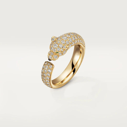 [Royal Jewelry]PANTHERE PINK GOLD DIAMOND RING