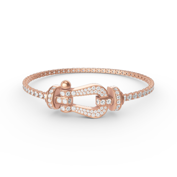 [Royal Jewelry]FORCE  LARGE HORSESHOE FULL DIAMOND TENNIS BRACELET