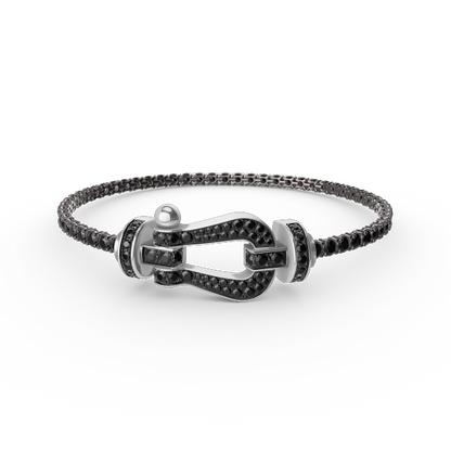 [Royal Jewelry]FORCE  LARGE HORSESHOE FULL DIAMOND TENNIS BRACELET